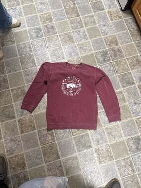 Comfort Colors Arkansas Razorbacks Garment Dye Crewneck Sweatshirt